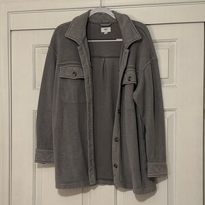 Aerie Gray Button Down Shirt